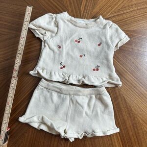 Carter's Cream Cherry Knit Top